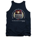 Beverly Hills Cop Incest Police Car Mens Tank Top Shirt Navy Blue Officially Licensed