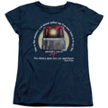 Beverly Hills Cop Incest Police Car Womens T Shirt Navy Blue Officially Licensed