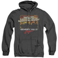 Beverly Hills Cop Banana In My Tailpipe Heather Mens Hoodie Black Officially Licensed