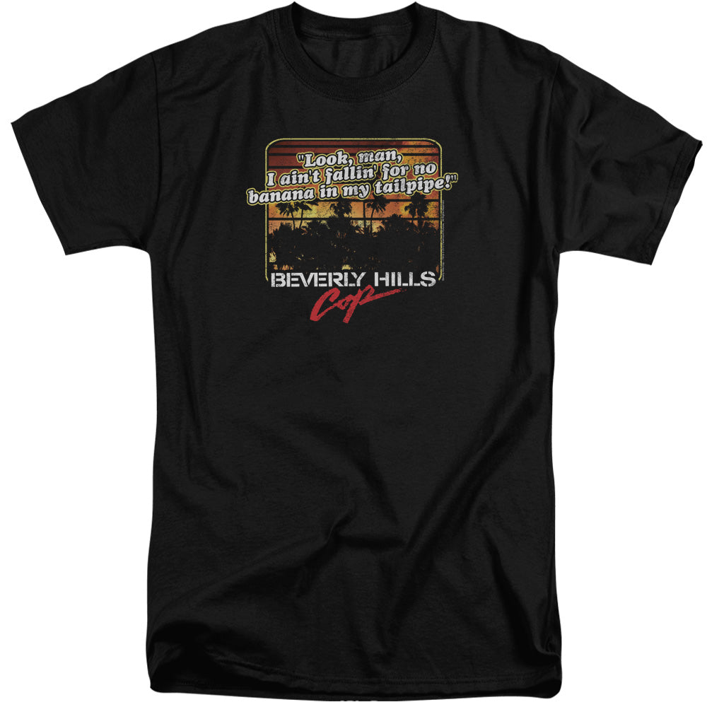 Beverly Hills Cop Banana In My Tailpipe Mens Tall T Shirt Black Officially Licensed