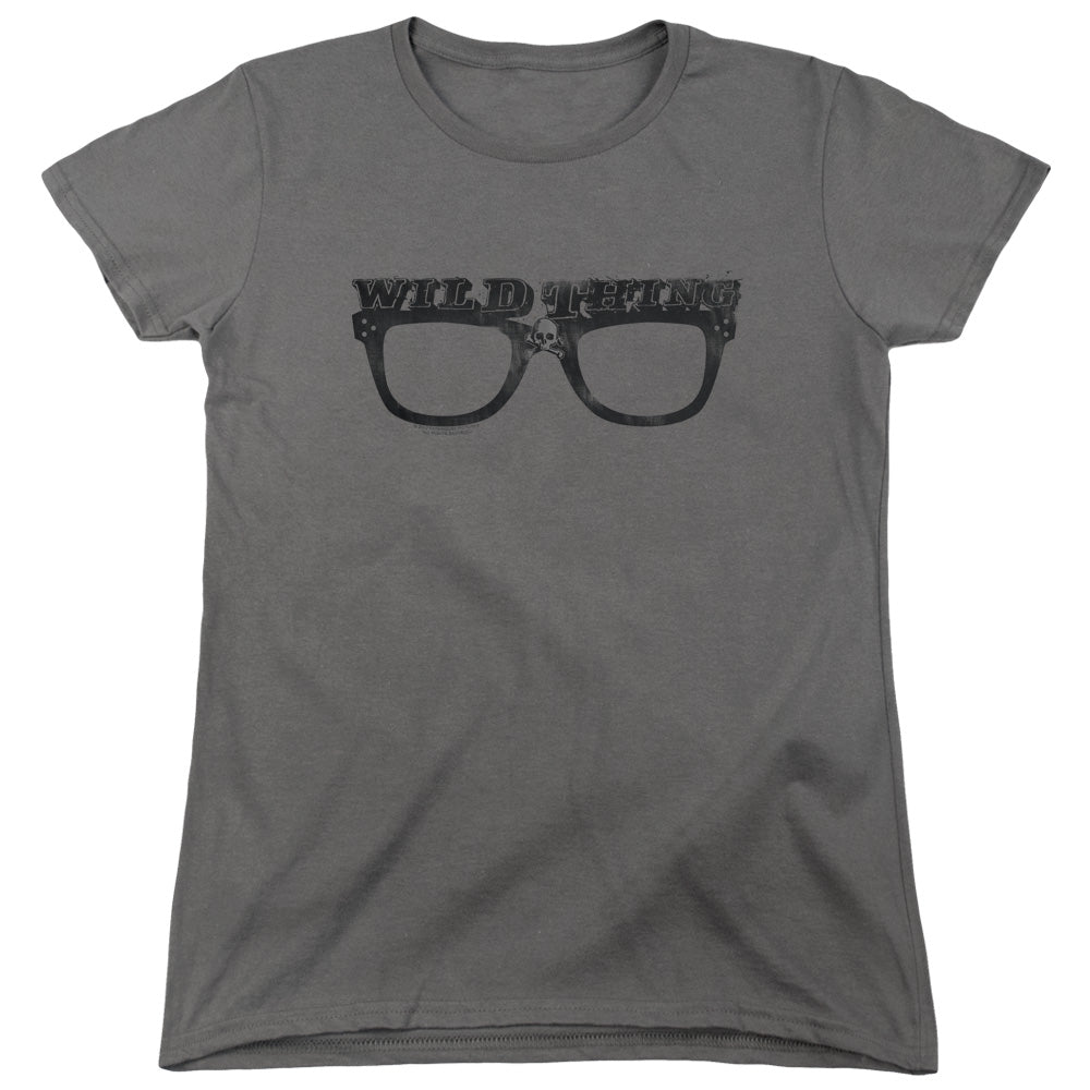 Major League Wild Thing Womens T Shirt Charcoal Officially Licensed