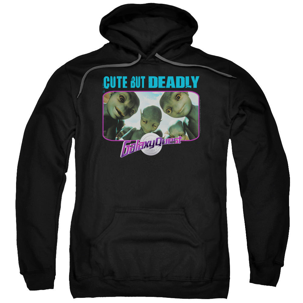 Galaxy Quest Cute But Deadly Mens Hoodie Black Officially Licensed