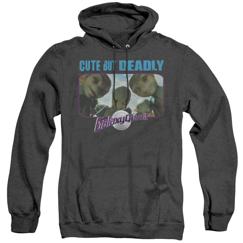 Galaxy Quest Cute But Deadly Heather Mens Hoodie Black Officially Licensed