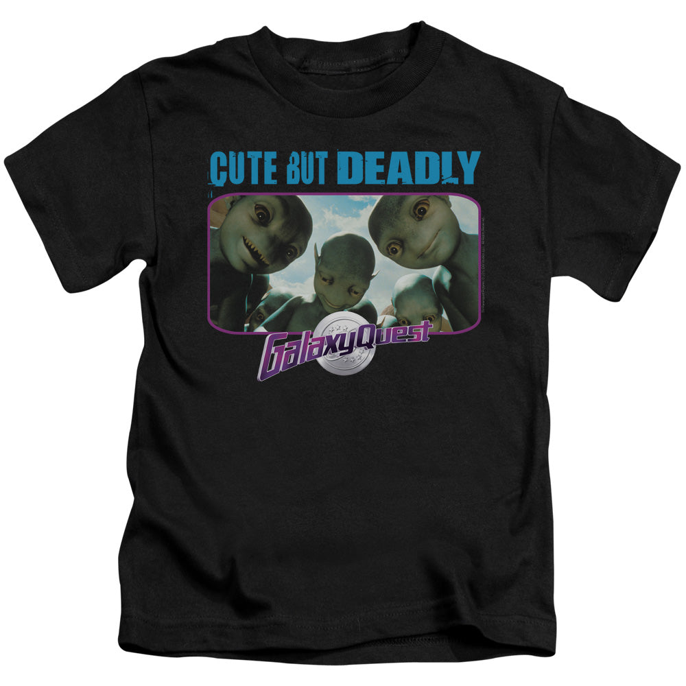 Galaxy Quest Cute But Deadly Juvenile Kids Youth T Shirt Black Officially Licensed