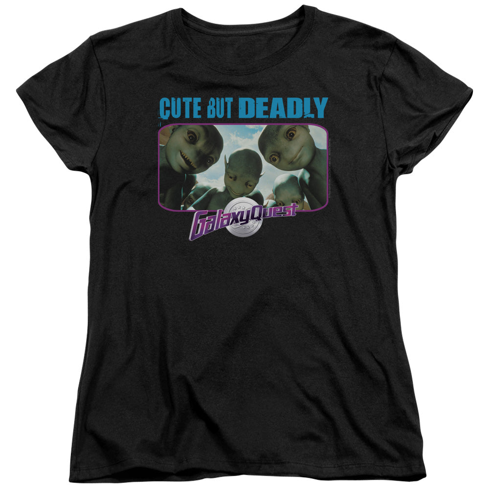 Galaxy Quest Cute But Deadly Womens T Shirt Black Officially Licensed