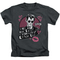 Grease Kenickie Juvenile Kids Youth T Shirt Charcoal Officially Licensed