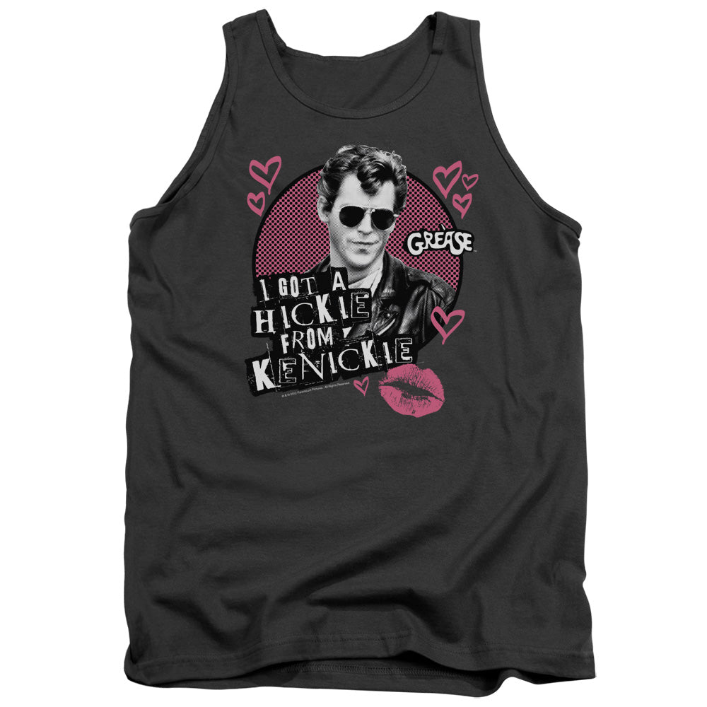 Grease Kenickie Mens Tank Top Shirt Charcoal Officially Licensed