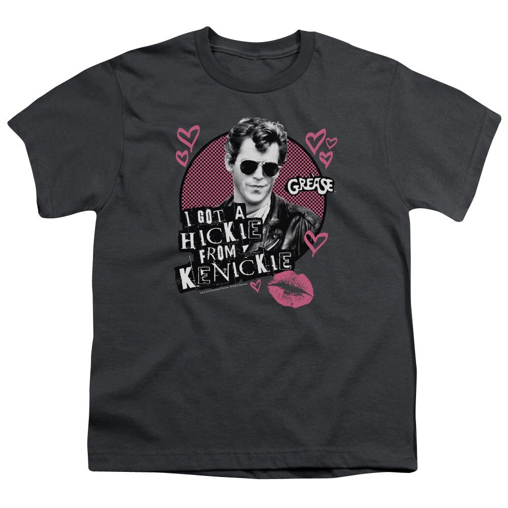 Grease Kenickie Kids Youth T Shirt Charcoal Officially Licensed