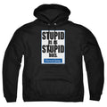 Forrest Gump Stupid Is Mens Hoodie Black Officially Licensed