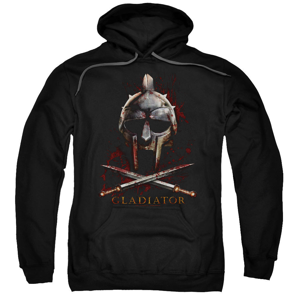 Gladiator Helmet Mens Hoodie Black Officially Licensed