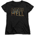 Gladiator Unleash Hell Womens T Shirt Black Officially Licensed
