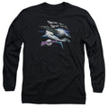 Galaxy Quest Never Surrender Mens Long Sleeve Shirt Black Officially Licensed Officially Licensed