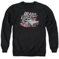 Grease Greased Lightening Mens Crewneck Sweatshirt Black Officially Licensed