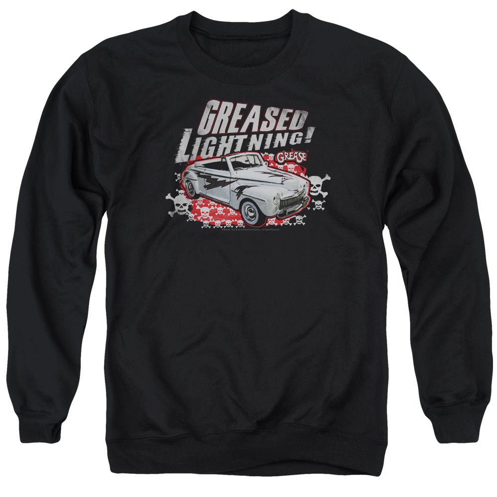 Grease Greased Lightening Mens Crewneck Sweatshirt Black Officially Licensed