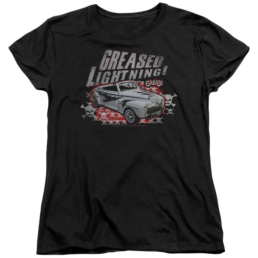 Grease Greased Lightening Womens T Shirt Black Officially Licensed