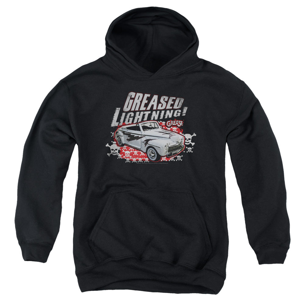 Grease Greased Lightening Kids Youth Hoodie Black Officially Licensed
