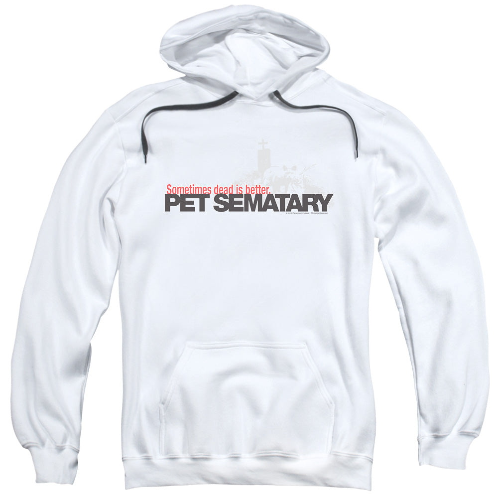 Pet Sematary Logo Mens Hoodie White Officially Licensed