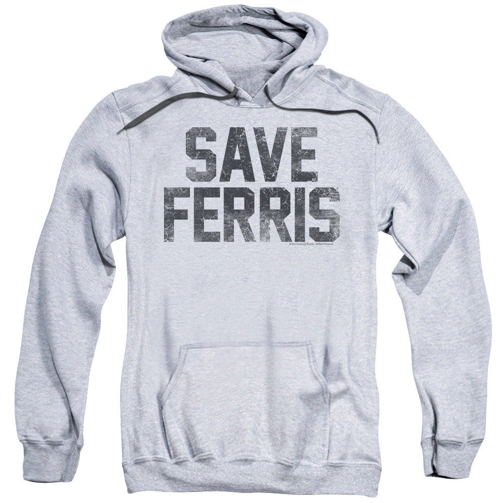 Ferris Bueller Save Ferris Mens Hoodie Athletic Heather Officially Licensed
