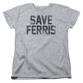 Ferris Buellers Day Off Save Ferris Womens T Shirt Athletic Heather Officially Licensed