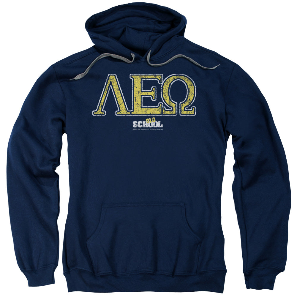 Old School Leo Mens Hoodie Navy Blue Officially Licensed