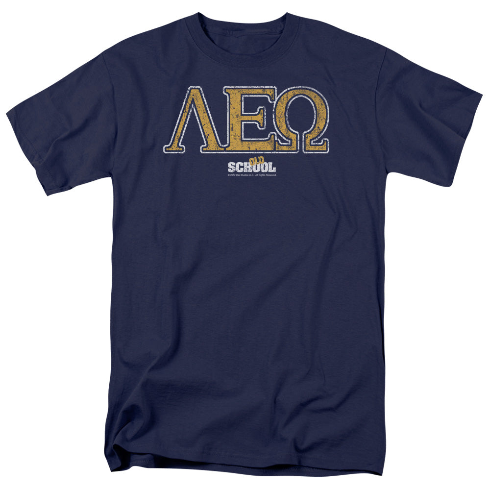 Old School Leo Mens T Shirt Navy Blue Officially Licensed