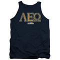 Old School Leo Mens Tank Top Shirt Navy Blue Officially Licensed