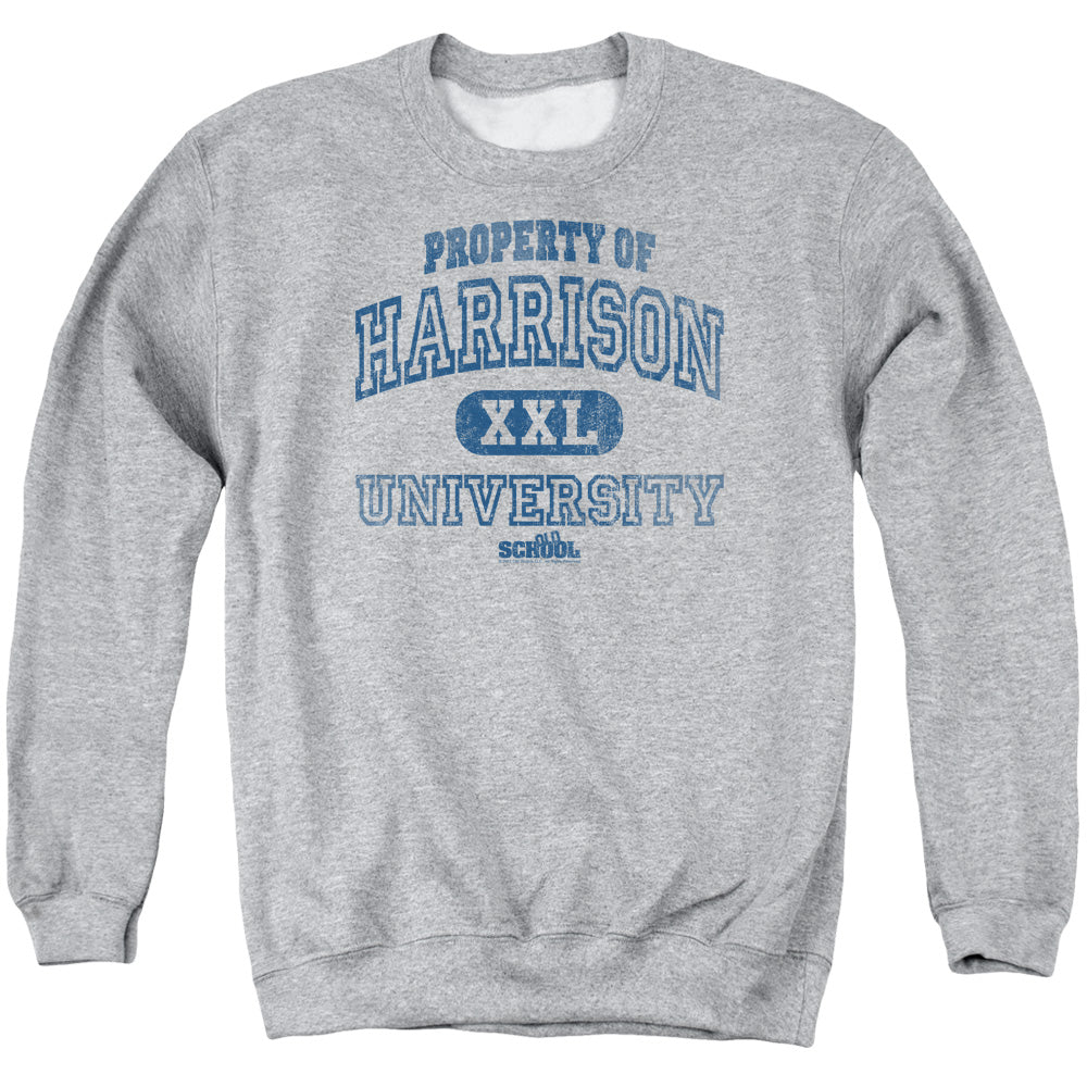 Old School Property Of Harrison Mens Crewneck Sweatshirt Athletic Heather Officially Licensed