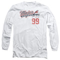 Major League 99 Mens Long Sleeve Shirt White Officially Licensed