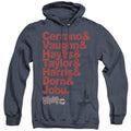 Major League Team Roster Heather Mens Hoodie Navy Blue Officially Licensed