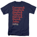 Major League Team Roster Mens T Shirt Navy Blue Officially Licensed