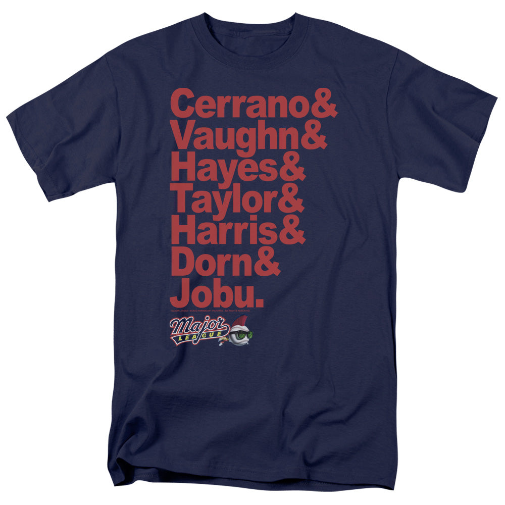 Major League Team Roster Mens T Shirt Navy Blue Officially Licensed
