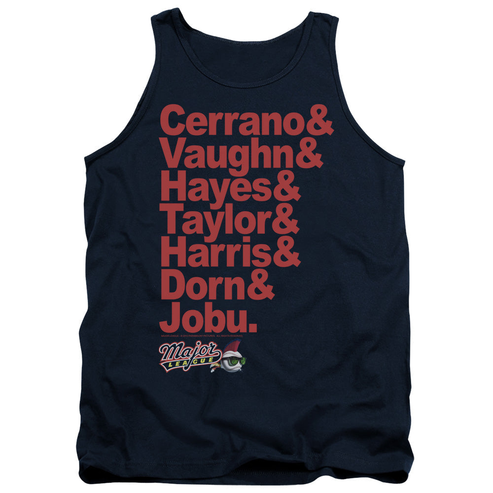 Major League Team Roster Mens Tank Top Shirt Navy Blue Officially Licensed