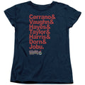 Major League Team Roster Womens T Shirt Navy Blue Officially Licensed