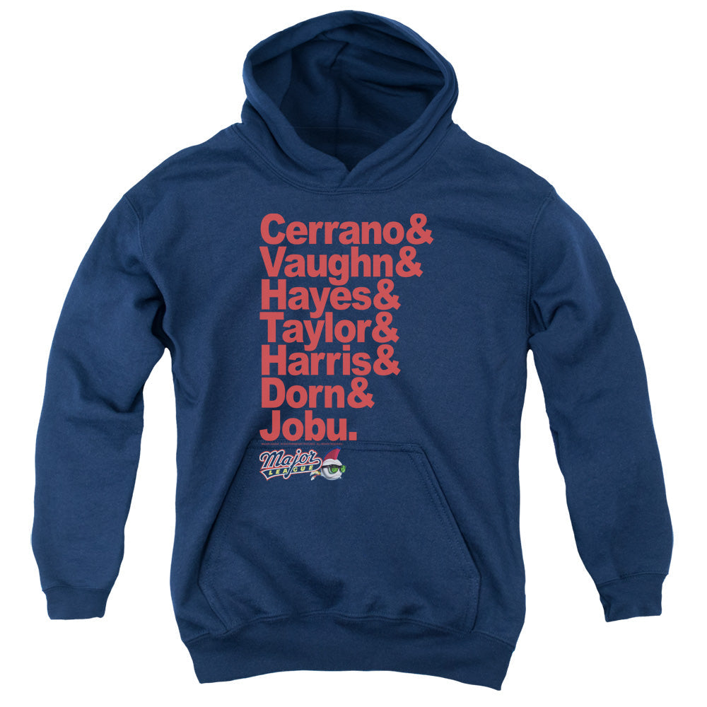 Major League Team Roster Kids Youth Hoodie Navy Blue Officially Licensed