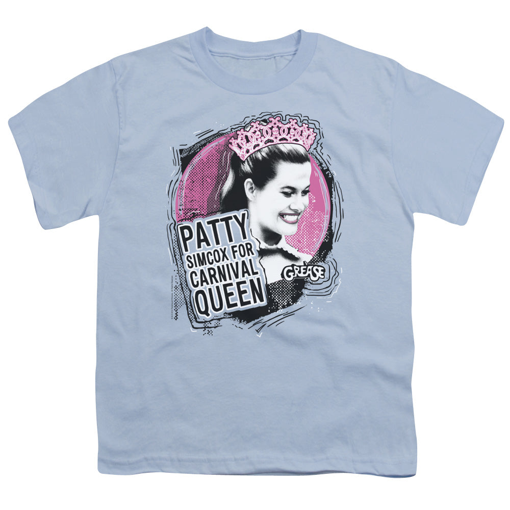 Grease Carnival Queen Kids Youth T Shirt Light Blue Officially Licensed