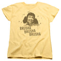 Grease Brusha Brusha Brusha Womens T Shirt Yellow Officially Licensed