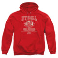 Grease Rydell High Mens Hoodie Red Officially Licensed
