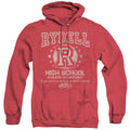 Grease Rydell High Heather Mens Hoodie Red Officially Licensed