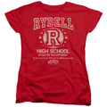 Grease Rydell High Womens T Shirt Red Officially Licensed
