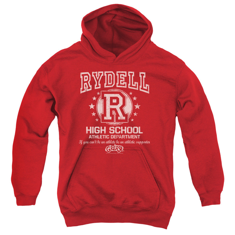 Grease Rydell High Kids Youth Hoodie Red Officially Licensed