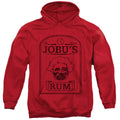Major League Jobus Rum Mens Hoodie Red Officially Licensed