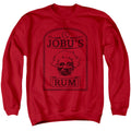 Major League Jobus Rum Mens Crewneck Sweatshirt Red Officially Licensed