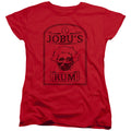 Major League Jobus Rum Womens T Shirt Red Officially Licensed