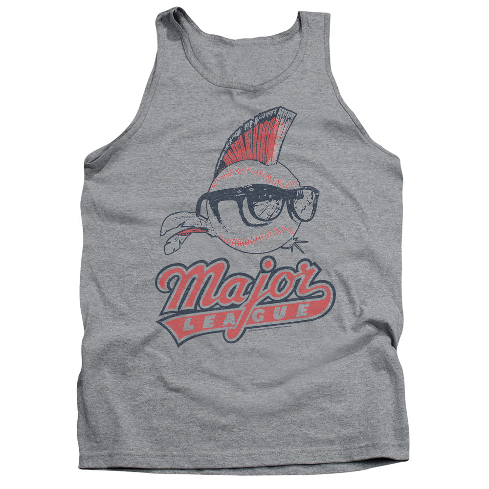 Major League Vintage Logo Mens Tank Top Shirt Athletic Heather Officially Licensed