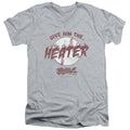 Major League The Heater Mens Slim Fit V-Neck T Shirt Athletic Heather Officially Licensed