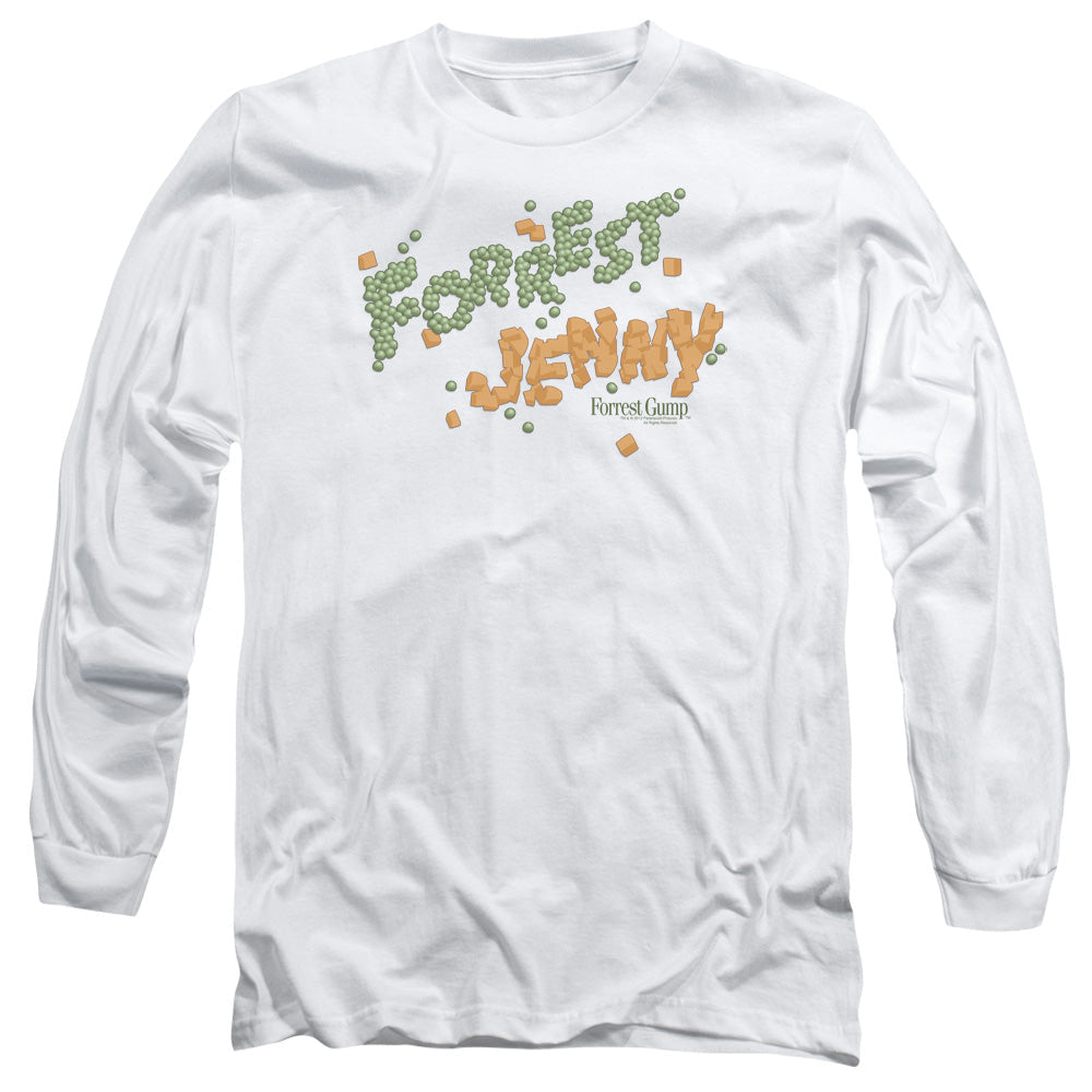 Forrest Gump Peas And Carrots Mens Long Sleeve Shirt White Officially Licensed Officially Licensed