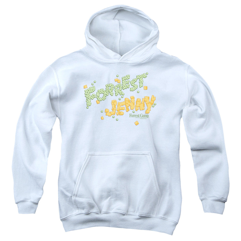 Forrest Gump Peas And Carrots Kids Youth Hoodie White Officially Licensed
