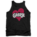 Grease Heart Mens Tank Top Shirt Black Officially Licensed