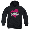Grease Heart Kids Youth Hoodie Black Officially Licensed