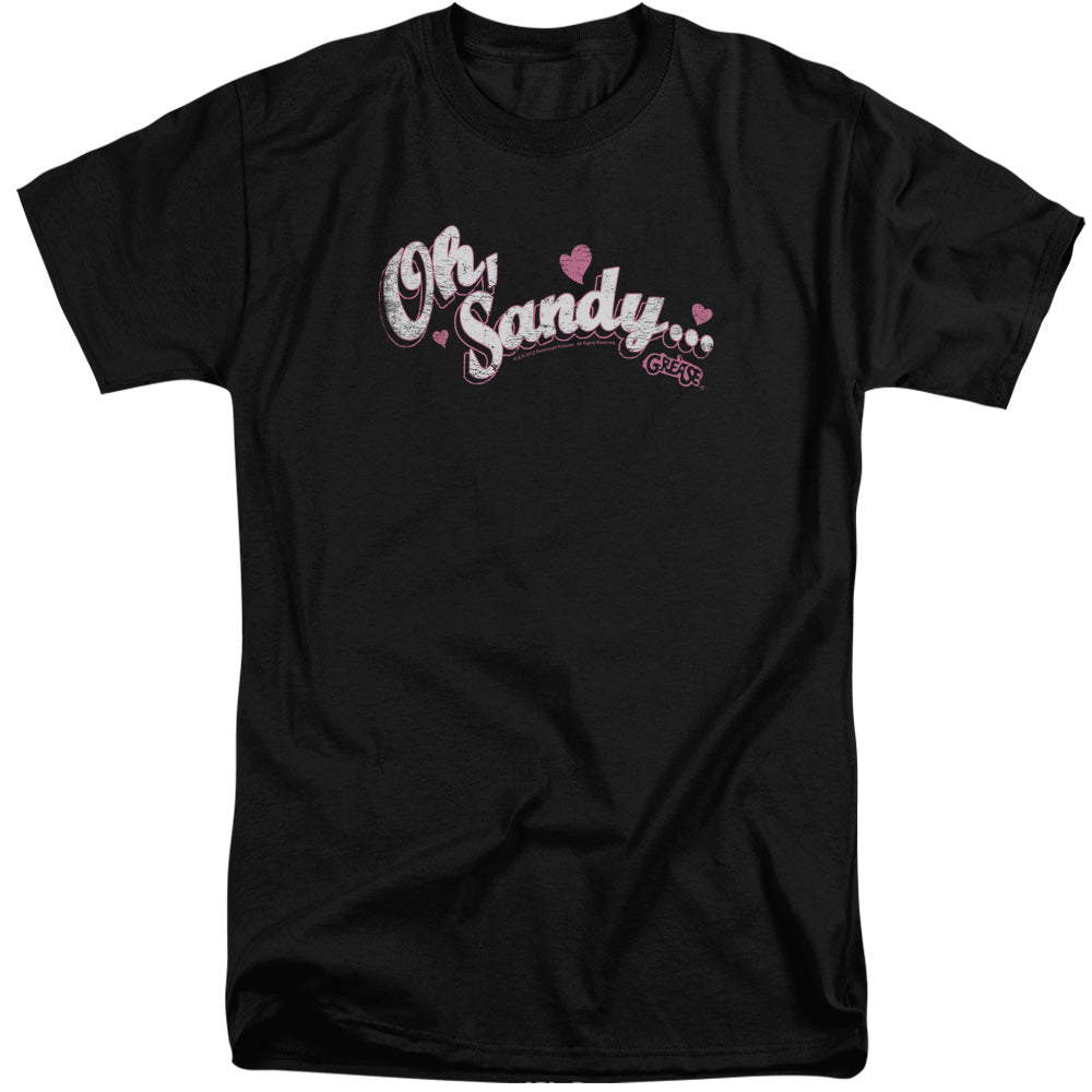 Grease Oh Sandy Mens Tall T Shirt Black Officially Licensed